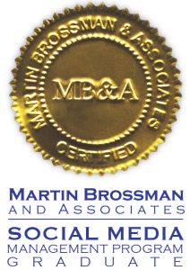 Certified Social Media Manager Graduate Badge by Martin Brossman and Associates